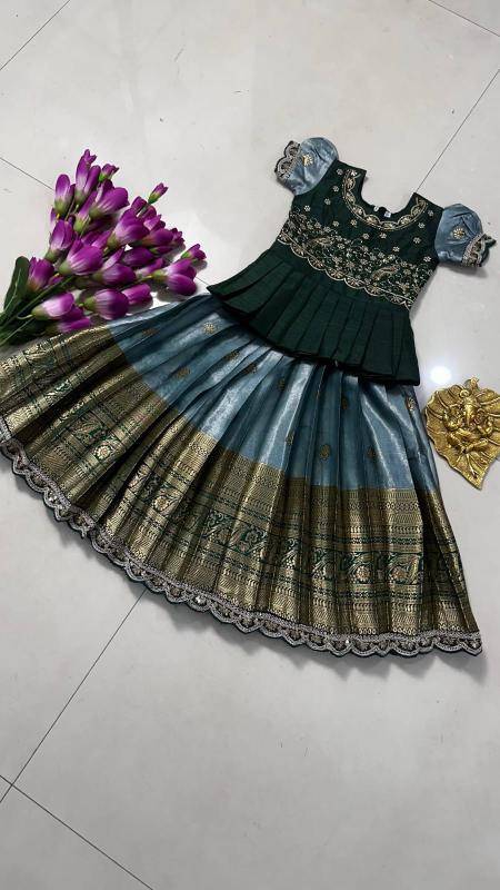 NEW LAUNCING KIDS LEHENGA CHOLI simmer Wholesale kids boutique clothing